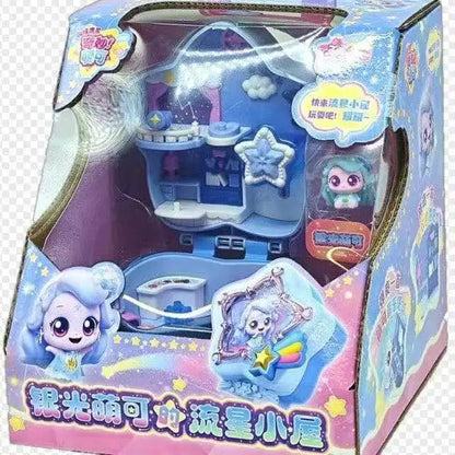 New Teenieping Anime Figure Season 6 Sparkling Meteor Aurora Meteor Hut Set  Magic Sweetheart Figurine Collection Toys Gifts