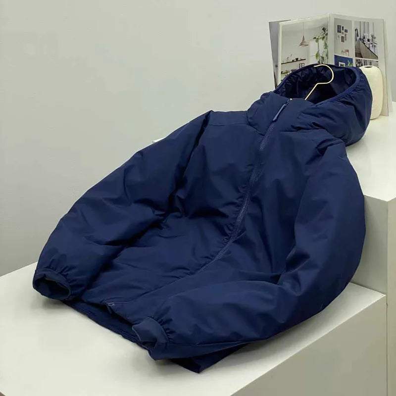 2026 Outdoor, Hiking, Camping, Fishing, Mountain Climbing, Traveling, Three-proof Fabric Warm Hooded Warm Cotton-padded Jacket