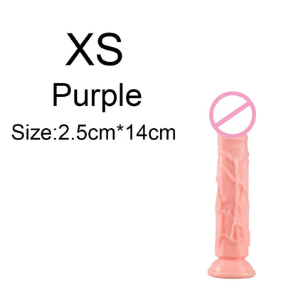 Cheap Women Erotic Anal 5 Colors Big Transparent Dildo Suction Cup Jelly Dick Sex Toys Soft Clitori Vaginal Masturbators Penis