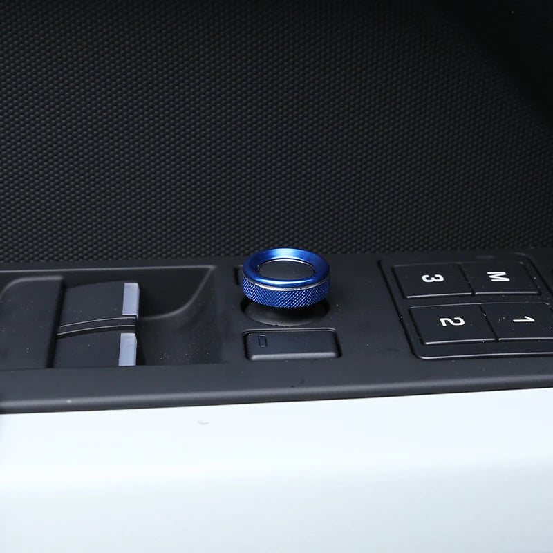 cheya Car central control air conditioner volume knob decorative cover For Land Rover Defender 110 2020+ Aluminum accessories