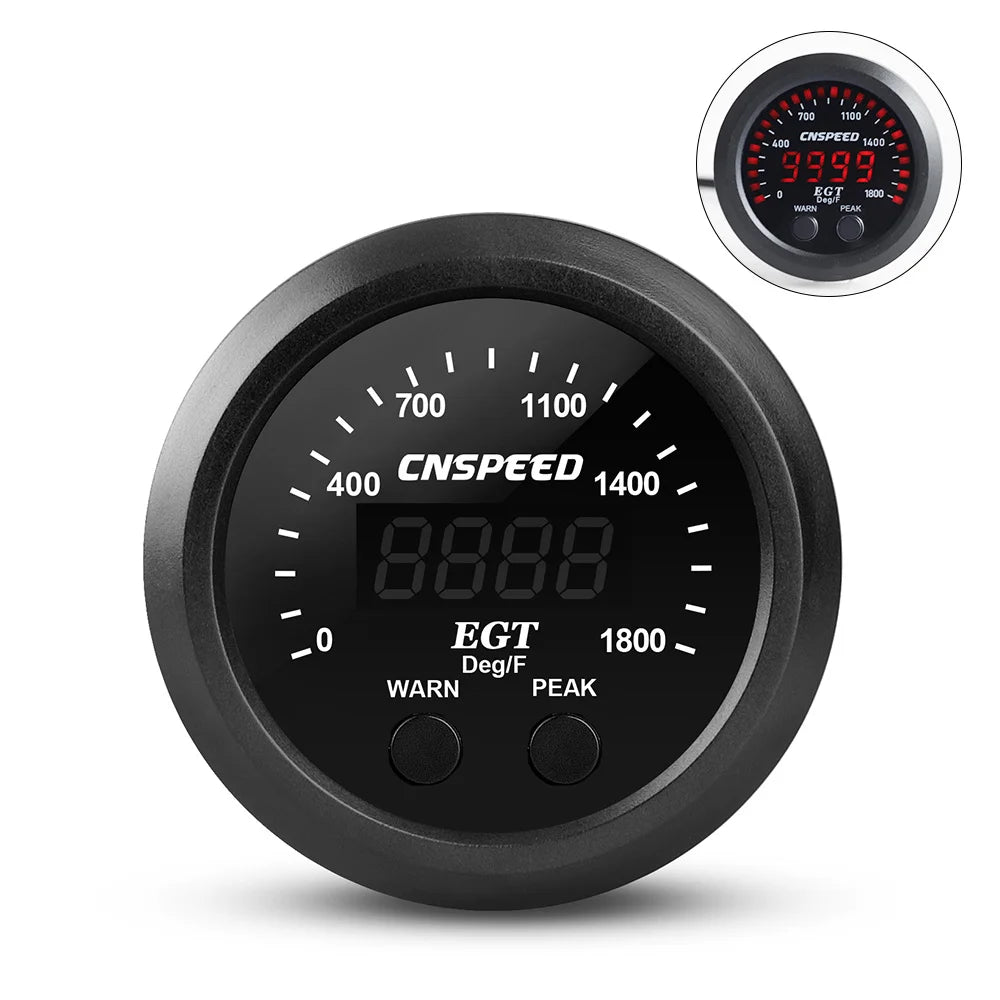 Auto Meter 2'' 55MM Ultra-Thin Car Exhaust Meter Fuel Pressure Gauge Water Temperature Gauge Booster Gauge Voltmeter