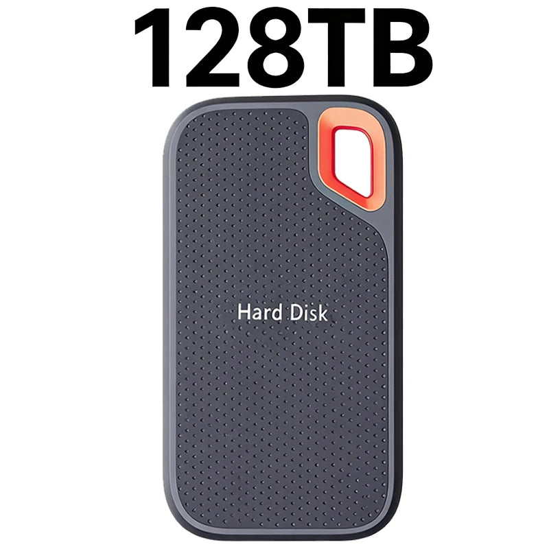 High-speed External Hd 2TB High-quality Hard Drive 128TB 64TB Portable SSD USB3.1 Solid State Disk for Mac/ Pc/Laptops/Phones