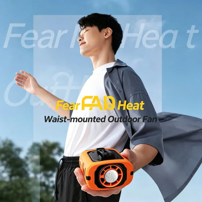 2026 New Semiconductor Cooling Waist Fan Portable USB Rechargeable Mini Air Conditioner Personal Cooler for Outdoor Work