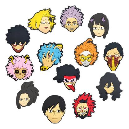 Hot Toys Japanese Manga 10-132pcs Shoe Charms My Hero Academia PVC Shoe Accessories Decoration Party Kids Xmas Halloween Gifts