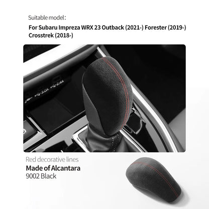 Made of Alcantara For Subaru Impreza WRX 2023 Outback Forester Crosstrek Car Center Console Gear Shift Boot Interior Accessory