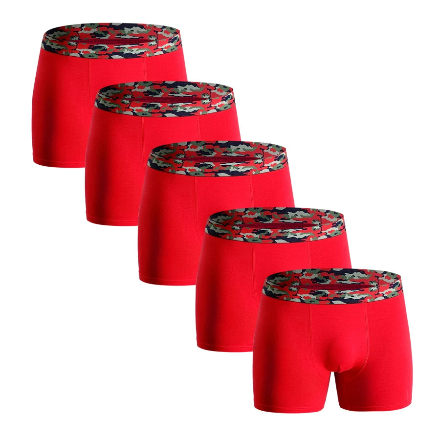 5pcs boxer shorts men sexy underwear for mens cotton boxers for man Men's panties custom underpants male calecon