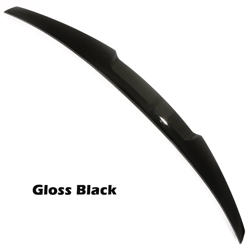 Rear Bumper Trunk Boot Spoiler Lip For BMW 5 Series G30 Gloss Black M5 Roof Wing PSM M4 CS Style 2017-2023 Carbon Fiber Look