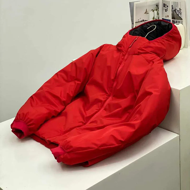 2026 Outdoor, Hiking, Camping, Fishing, Mountain Climbing, Traveling, Three-proof Fabric Warm Hooded Warm Cotton-padded Jacket