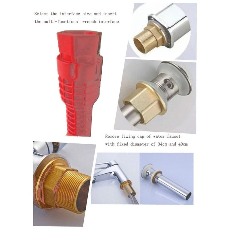 Multi-Functional Sanitary Wrench Pelvic Floor Leading Sleeve Disassembly Faucet Pipe Sink Sanitary Only Installation Tool