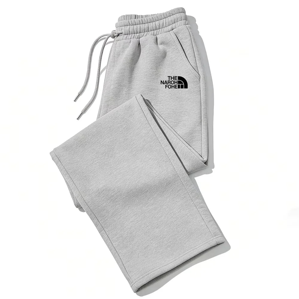 Autumn and Winter Jogging Sports Plus Velvet Wide Leg Pants Are the Ideal Choice for Men's and Women's Casual Pants.