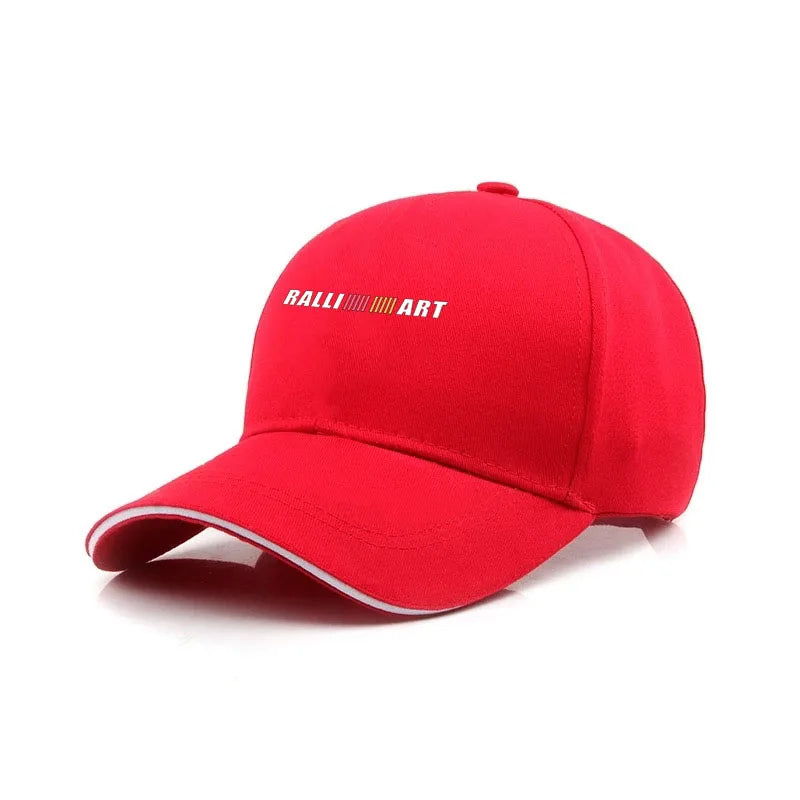 Car Hats Casual Baseball Caps Sunscreen Cotton Ventilate Hat for MITSUBISHI RALLIART Auto Accessories