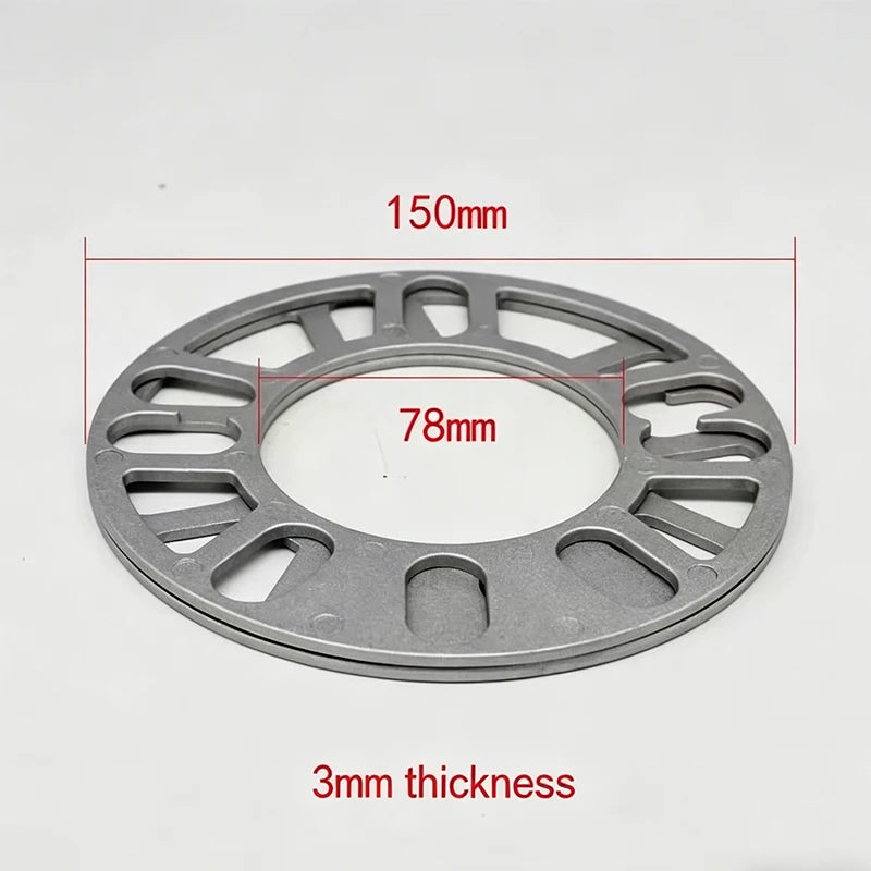 4-5 Hole Universal Aluminum Alloy Flange Gasket Lightweight Wheel Hub Center Gasket For Automobiles And Motorcycles
