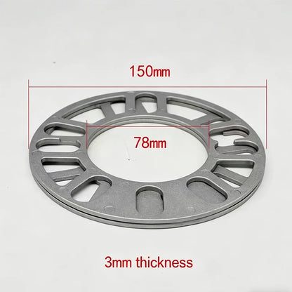 4-5 Hole Universal Aluminum Alloy Flange Gasket Lightweight Wheel Hub Center Gasket For Automobiles And Motorcycles