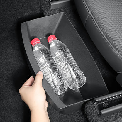 TEKSY 2 PCS For Tesla New Model Y 2025 2026 Launch Juniper Front Seats Under Seat drawer TPE Storage Box