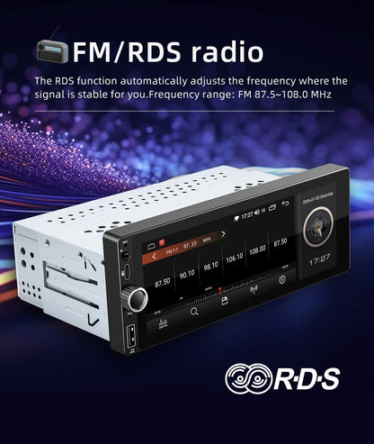 Car Intelligent Systems Android 13 1din Player Wireless Carplay Android Auto WIFI Internet GPS Navigation RDS BT Auto Stereo