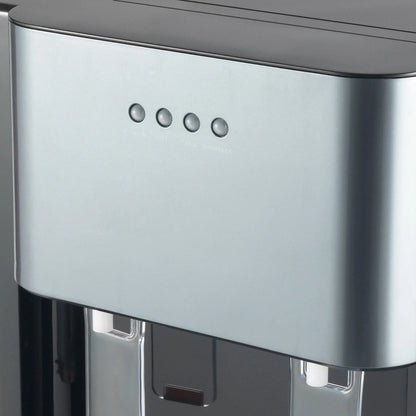 F880 Dark Gray Bottom Loading Water Dispenser Hot Cold Heating Cooling Water Cooler 304 Stainless Steel Liner 110V US Plug Floor Standing Drinking Water Machine Fit 20L 5.28Gallon Water Barrel