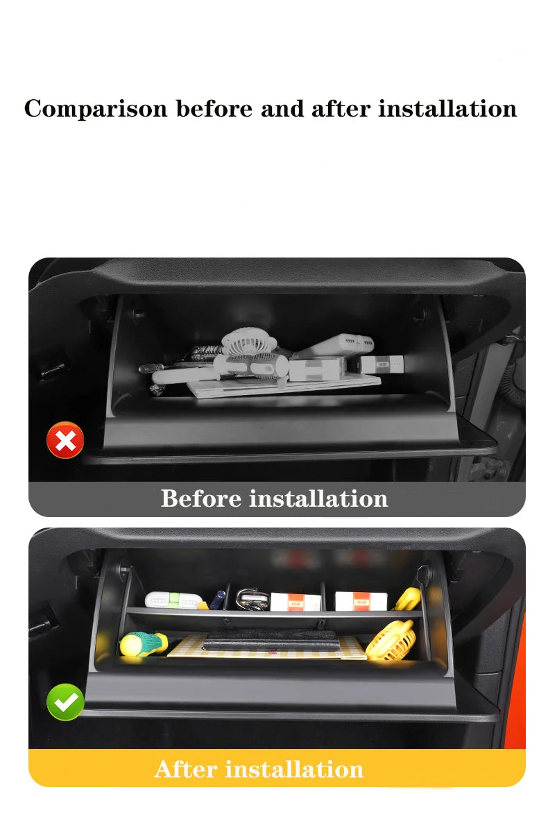 For Great Wall Tank 300 TANK 300 Co-driver Glove Box Storage Partition TANK Sundry Storage Box Interior Modification Accessories