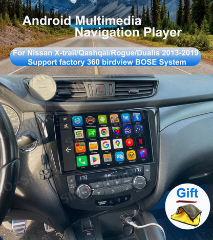 SINOSMART Android GPS for Nissan Qashqai J11 X-Trail T32 Rogue 2014–2018 with OEM 7" Screen Support BOSE 360 CarPlay AndroidAut