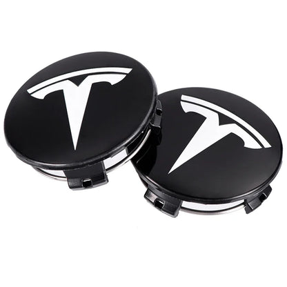 for Tesla Model Y X S Original Auto Accessories 4pcs/set 56mm Tesla Model 3 Model Y Original Covers Hub Caps Wheel Center Caps