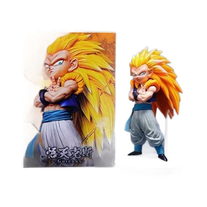Dragon Ball Super Saiyan Gotenks Gk Collectible Figure Pvc Painted Finished 15Cm Desktop Home Car Ornament For Anime Collectors