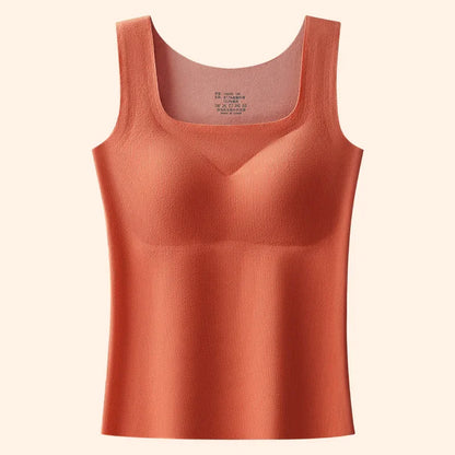 M-2XL For 40-75kg German Velvet Thermal Tank Top Women With Chest Pad Autumn and Winter Thickened Seamless Underwear