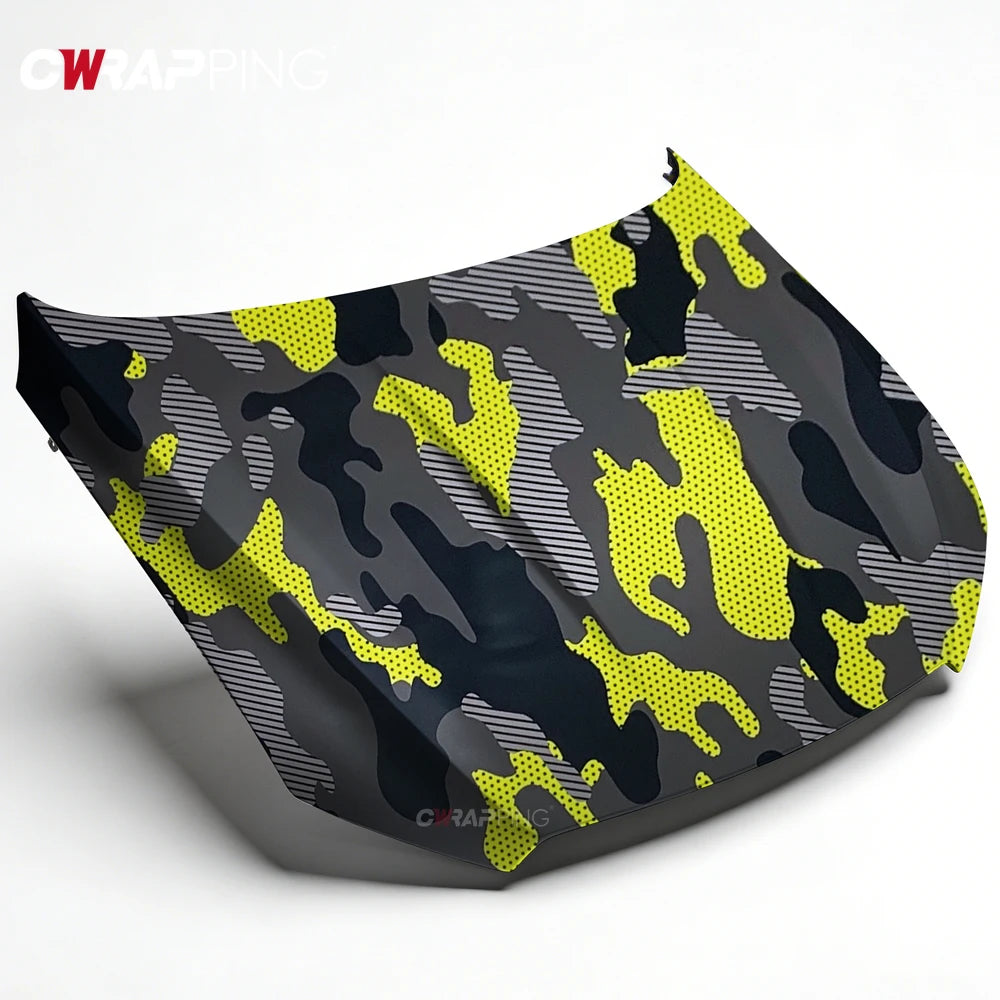 Motorcycle Adhesive Vinyl Wrap Car Cover Yellow Accessories Auto Jeep Off-Road Camouflage Film Vehicle Decoration Car Body Films