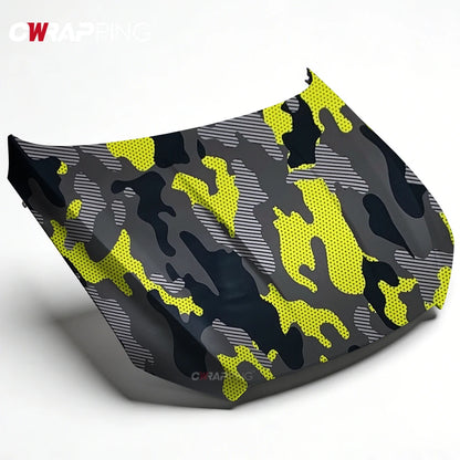 Motorcycle Adhesive Vinyl Wrap Car Cover Yellow Accessories Auto Jeep Off-Road Camouflage Film Vehicle Decoration Car Body Films