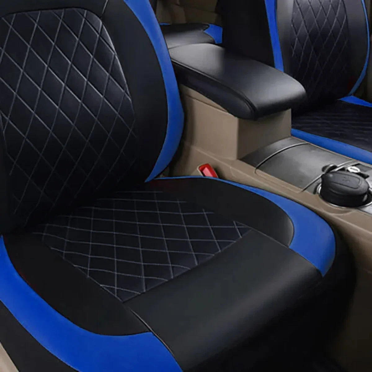 PU Leather Car Seat Cover - Universal, Waterproof, for Sedan, SUV, Pickup Truck, All Seasons