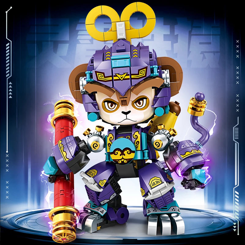 2025 New Model Mechanical Panda & Zodiac Building Blocks Gift Set - 12-in-1 Articulated Animal Toys for Birthday Christmas Gifts