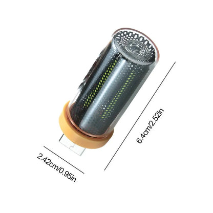 Car USB Night Light Touch Dimmable LED Plug-in Retro Portable Mini Glass Bottle Car Atmosphere Lamp For Bedroom Desk