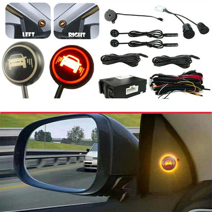 BSD Car Blind Spot Detection/Parking Sensor Waterproof Warning Light Monitor System Assist Lane Changing Automotive Accessories
