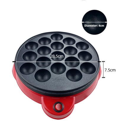 220V Chibi Maruko Baking Machine Household Electric Takoyaki Maker Octopus Balls Grill Pan Professional Cooking Tools