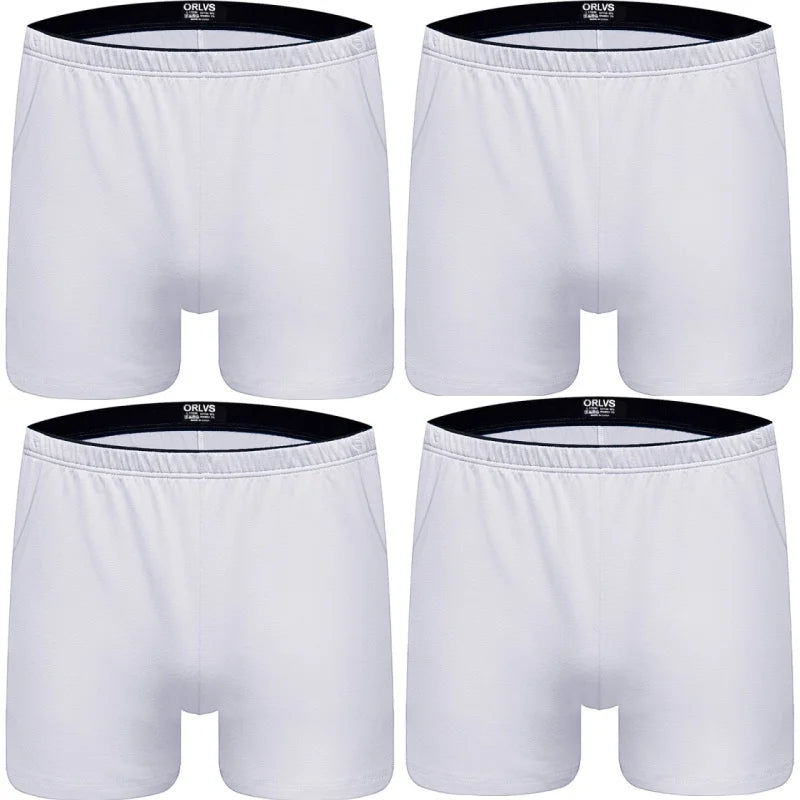 1/2/4 PCS ORLVS Boxer Men Underwear Cotton Pouch Boxershorts Sleep Men Underpants Panties For Swim Or Boxers Shorts With Pocket