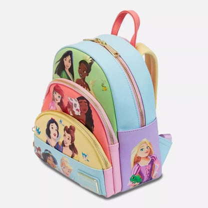 Loungefly Princess Series Manga Style Animated Collage Collection Mini Backpack