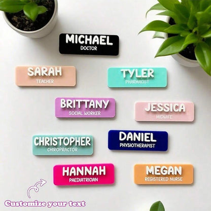 Personalized Custom Badges | Customized Personalized Name Badges | Name Badges | Educators | Nursing | Doctors | Teachers |