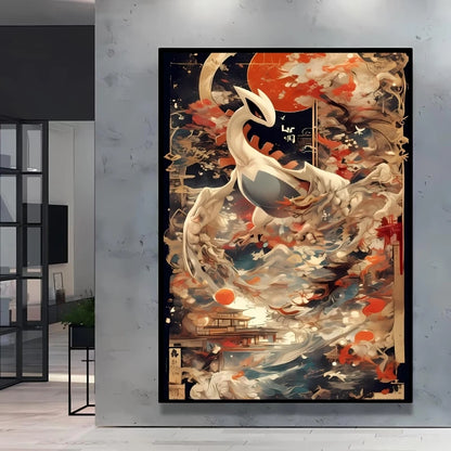 High Quality Pokemon Arcanine Pikachu Wall Painting with Unique Designs and Gorgeous Colors Adding A Touch of Brightness To Wall