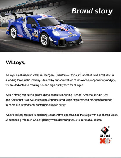 WLtoys 284019-A 284191 1:28 2.4G RC Car With LED Lights 4WD Gyro 30KM/H Remote Control Car Off-Road Drift Vehicle Toys For Kid