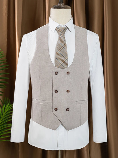 ST Cassy full men's suits high quality elegant slim fit formal office and leisure banquet groomsman set groom's wedding dress