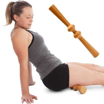 Wood Therapy Massage Stick Scraping Stick Cellulite Lymphatic Drainage Anti Cellulite Muscle Release Roller Massage Fitness