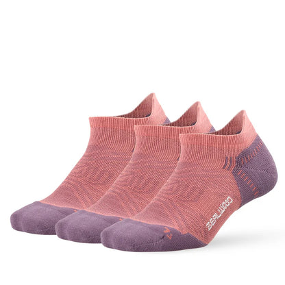 ZEALWOOD Running Cotton Socks Men's Women's Breathable Cushion No Show/Ankle/Crew Antibacterial Moisture Wicking Socks 3 Pairs
