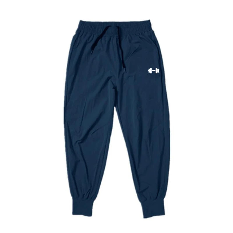 Mens Joggers Pants Summer Dumbbell Sweatpants Streetwear Fitness Tracksuit Jogging Pants Men Gym Clothing Muscle Sports Trousers