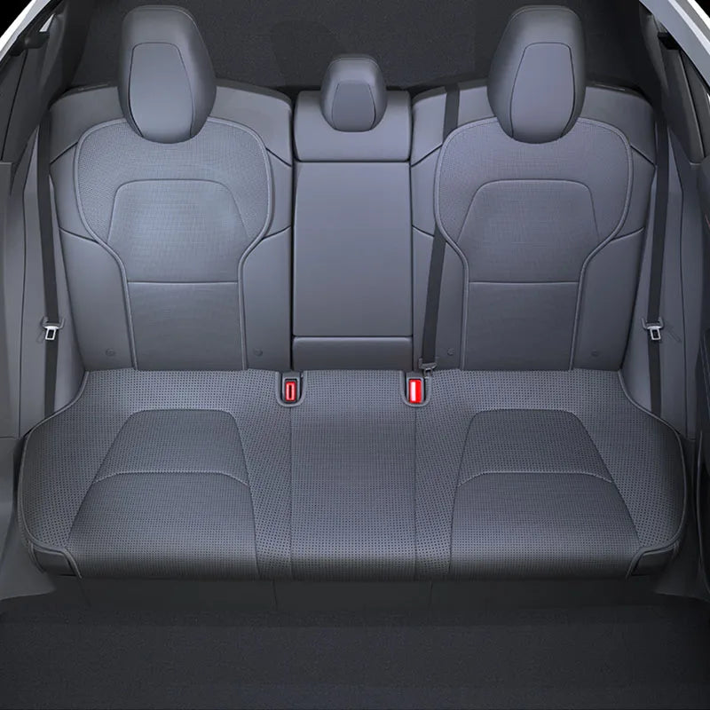Car Seat Mats For Tesla Model Y L/ Y Juniper Breathable All Season Back Seat Pad Protector Covers Nappaleather Cushion Accessori