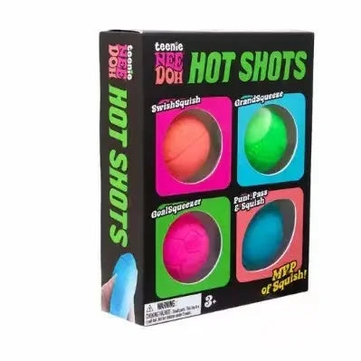 Hot 4Pcs Swirl NeeDoh Teenie Stress Balls Ultra Squishy Moldable Sensory Fidget Toy Blind Box Anti-Stress Relief for  Adults