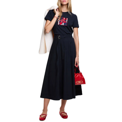 CH Summer Fashion Versatile Slim fit T-shirt High quality Selected Product 2026 New Embroidered Versatile Women's Trendy Top