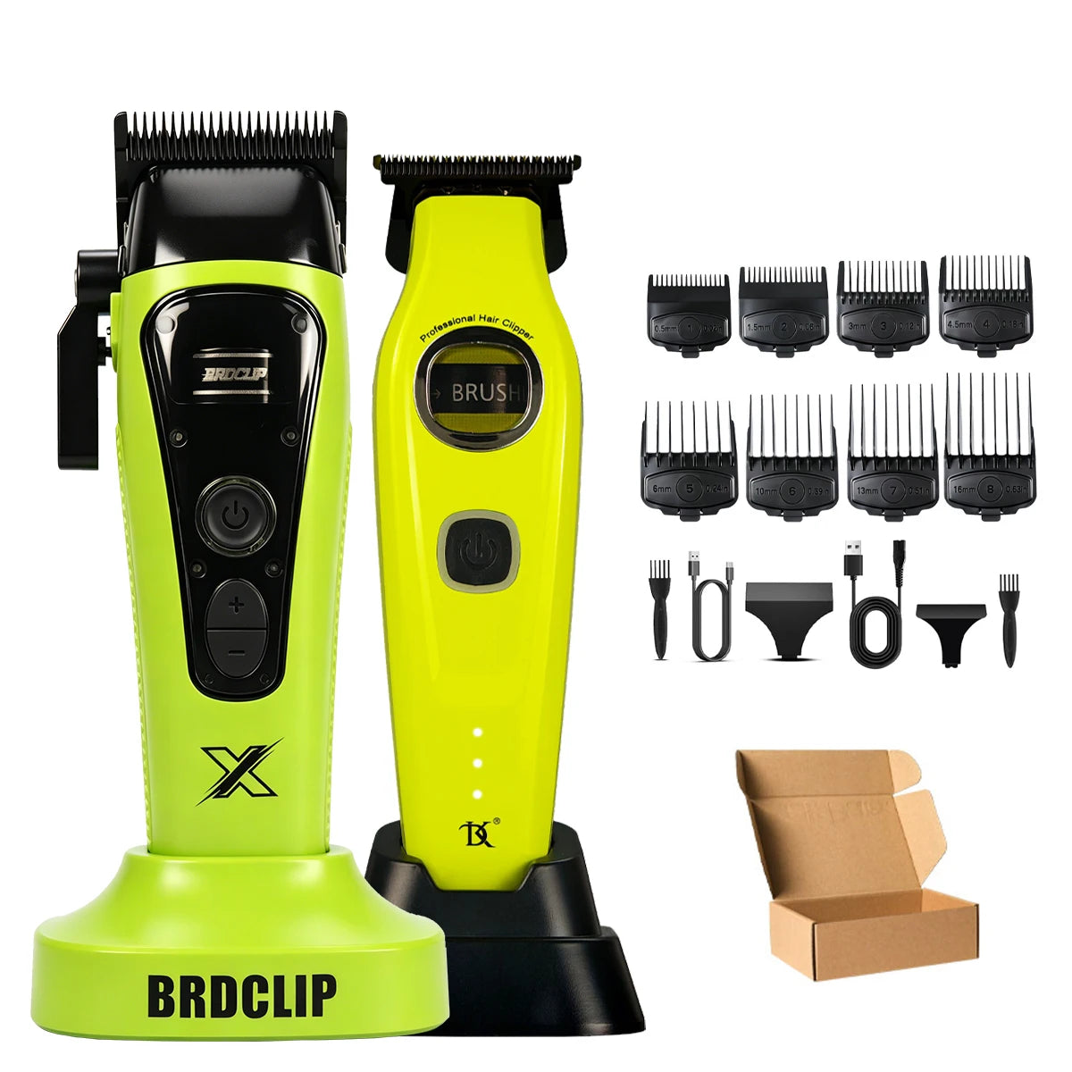 BRDCLIP Professional Magnetic Cover Hair Clipper 3-speed External Rotor Brushless Motor DK Trimmer Barber Shaver 609 10000RPM