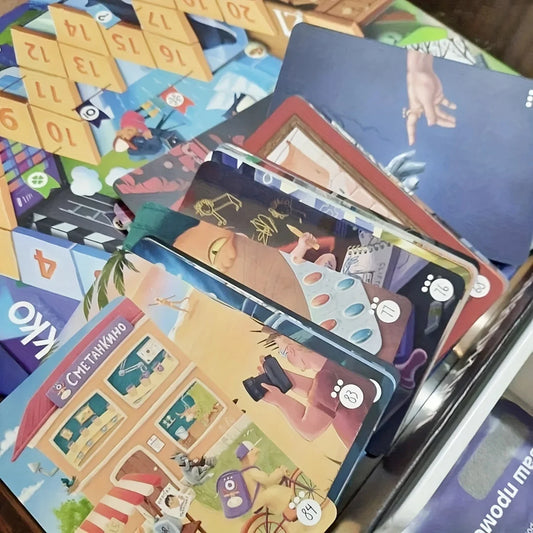 Board game "imajinarium. Cinema "The city falls asleep" for, card game, holiday gift (small shade of color)