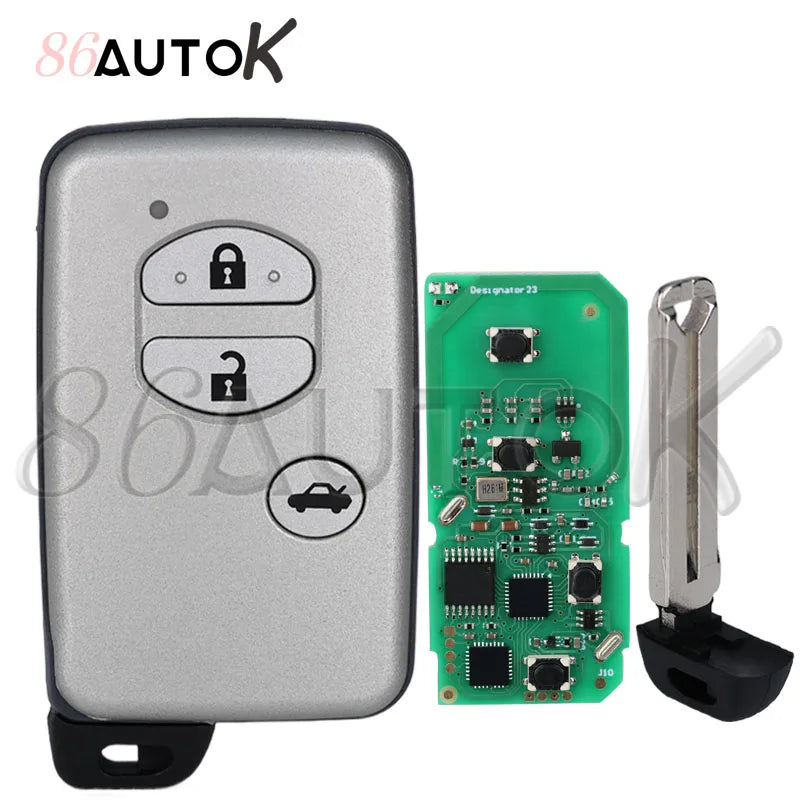 Car Smart Remote Control Key for Toyota Wish Prius Aqua Ractis Belta Vitz 2003-2010 FSK 314.3MHz 271451-5300 ID74 Chip 3buttons