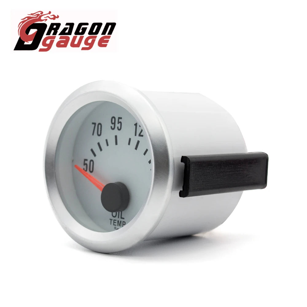 52mm (2 Inch) Car Modification Pointer Boost Water Temp Oil Temperature Meter Pressure Voltage Gauge Blue Backlight