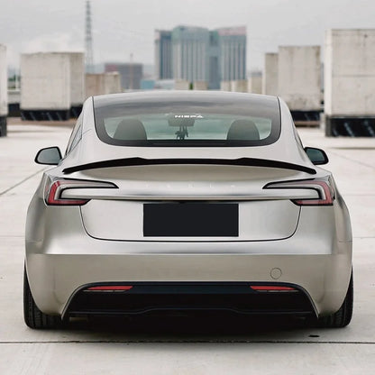 For Tesla Highland Model 3 Y 2016-2024 Front Lip Sport Bumper Spoiler Gloss Carbon Print Rear Spoiler Rear Wing Body Kits Bumper