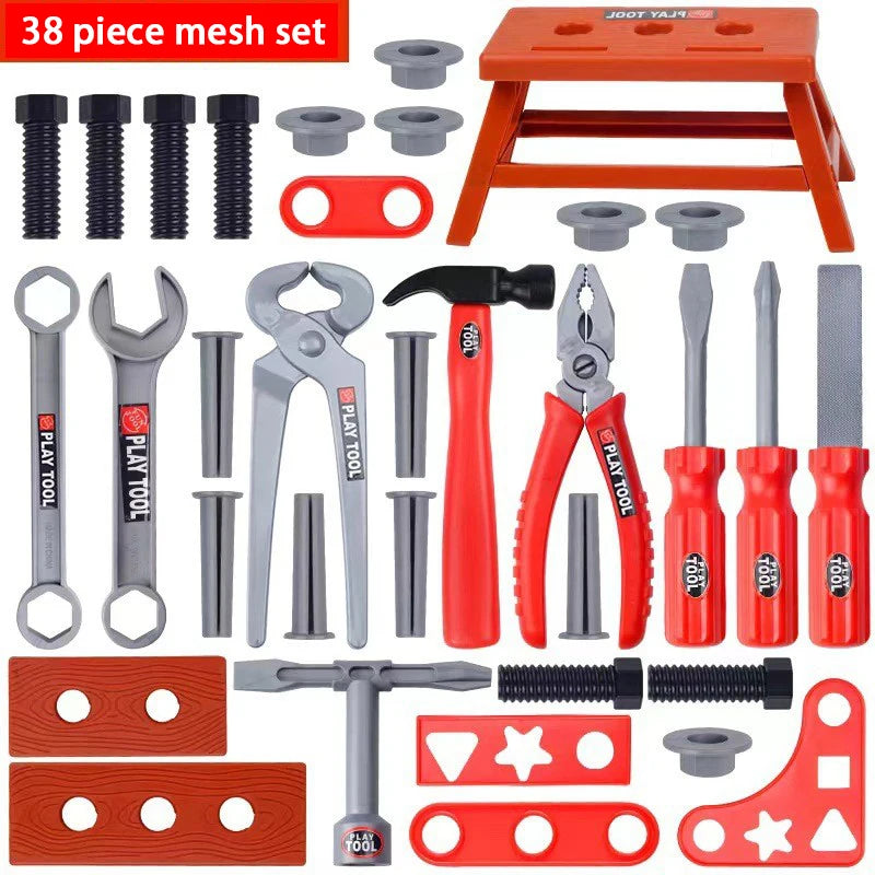 DIY Pretend Play Toy Simulation Repair Tools Set Electric Drill Screwdriver Tool Repair Toolbox Educational Toys For Children